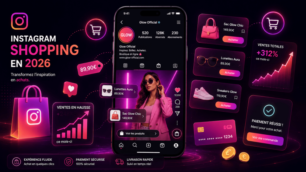 Instagram Shopping 2026 : comment vendre depuis son profil instagram shopping 2026 vendre profil